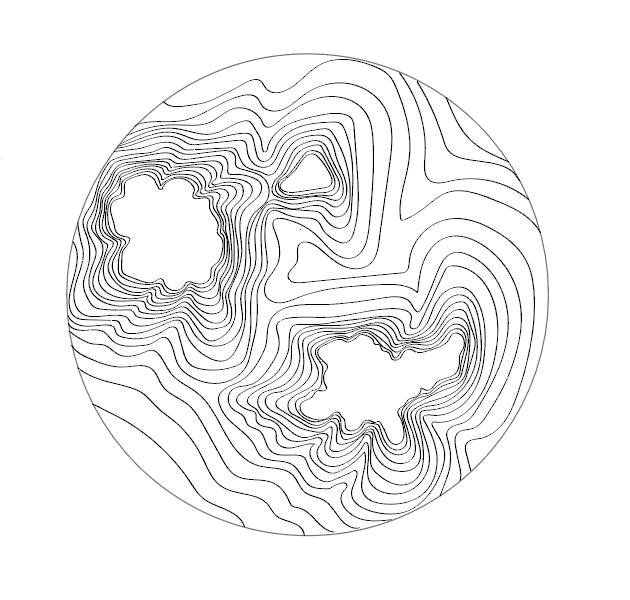 Screenshot of vector ripple design 